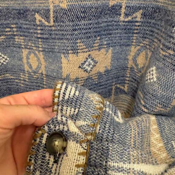 Idyllwind women’s medium woven aztec jacket / shacket boho - Picture 9 of 12